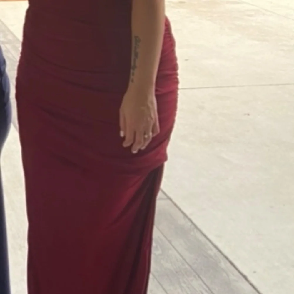 Adora Formal One-Shoulder Ruched Dress - Picture 3 of 3